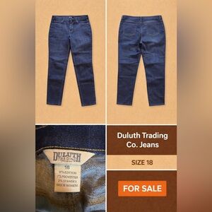 Duluth Trading Co Women's Dark Blue Straight Jeans